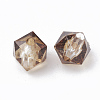 Two Tone Transparent Spray Painted Acrylic Beads ACRP-T005-26A-2