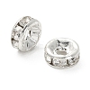 Brass Rhinestone Spacer Beads RB-YW0001-04C-01S-3