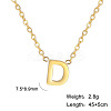 201 Stainless Steel Initial Pendant Necklaces FS-WG78A3B-04-1