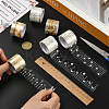 6Pcs 6 Colors PET Self-Adhesive Stickers DIY-SP0005-54-4
