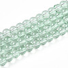 Baking Paint Transparent Glass Beads Strands DGLA-N006-6mm-08-1