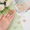 12Pcs 6 Style Brass Stud Earring Findings KK-BBC0007-01-3