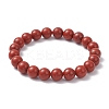 Natural Red Jasper Beads Bracelets BJEW-JB12200-01-2