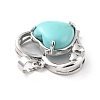 Synthetic Turquoise Pendants G-C236-01H-P-RS-4