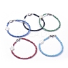 Glass Seed Bead Beaded Bracelets BJEW-JB05255-1