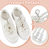 2 Pairs 2 Styles Bowknot Resin Beaded Shoes Charms FIND-FG0004-23-5