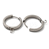 Tarnish Resistant 201 Stainless Steel Huggie Hoop Earrings Findings STAS-A167-01P-P-2