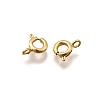 Eco-friendly Brass Spring Ring Clasps KK-D082-01E-G-2