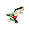 Glass Seed Beaded Bird Pendants PALLOY-MZ00920-04-4