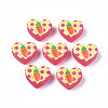 Transparent Printed Acrylic Beads MACR-S373-124-H07-2