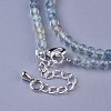 Natural Fluorite Beaded Necklaces NJEW-K114-B-A16-3