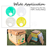 AHANDMAKER 16Pcs 4 Styles Stainless Steel & Plastic Bee Hive Box Entrance Gates AJEW-GA0003-14-4