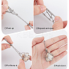 3Pcs 3 Styles 304 Stainless Steel Macrame Pouch Necklace Making for Gemstone Nuggets NJEW-BBC0001-25-6