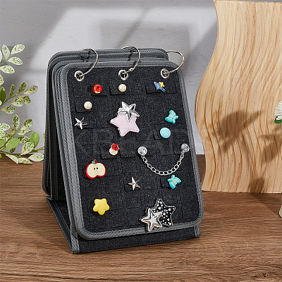 Felt Shoe Charms Collection Binder Calendar Book AJEW-WH0270-481-1
