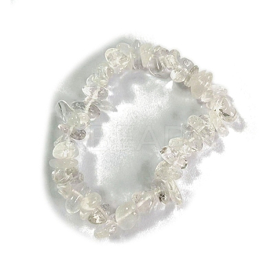 Natural Quartz Crystal Stretch Bracelets PW-WG56138-39-1