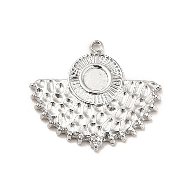 Non-Tarnish 304 Stainless Steel Pendant Cabochon Settings STAS-I197-002P-1