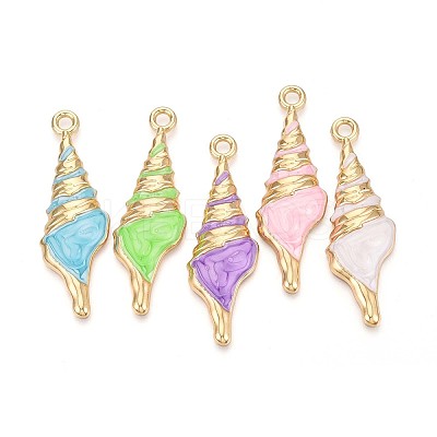 Alloy and Enamel Big Pendants PALLOY-T092-88M-1