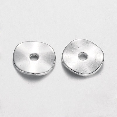 Tibetan Style Alloy Wavy Spacer Beads X-K0NWF022-1