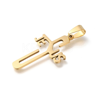 201 Stainless Steel Pendants STAS-R132-01G-06-1