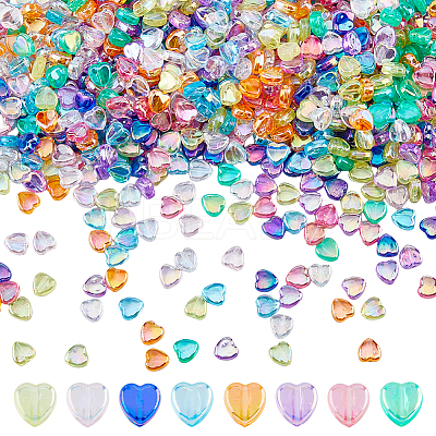 9Bags 9 Colors Acrylic Beads OACR-DC0001-16-1