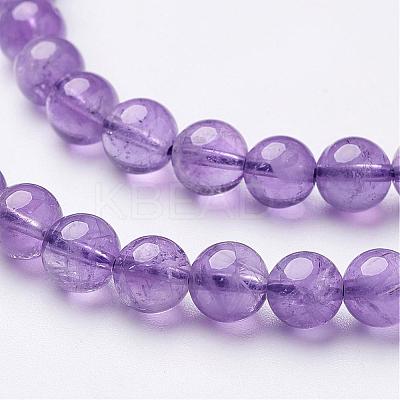 Natural Amethyst Beads Strand GSR6mmC062-1