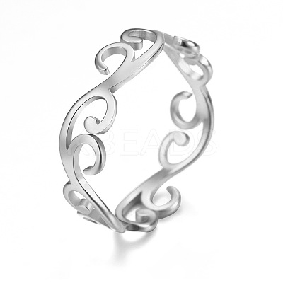 304 Stainless Steel Finger Rings for Women FS-WGFE90D-01-1