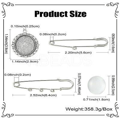 Stainless Steel Safety Pins JEWB-CJ00001-1