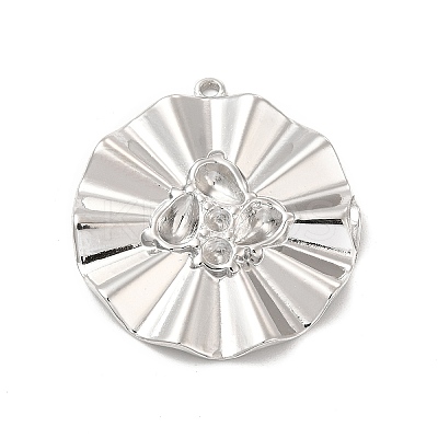 Non-Tarnish 304 Stainless Steel Pendants Rhinestone Settings STAS-B032-17P-1
