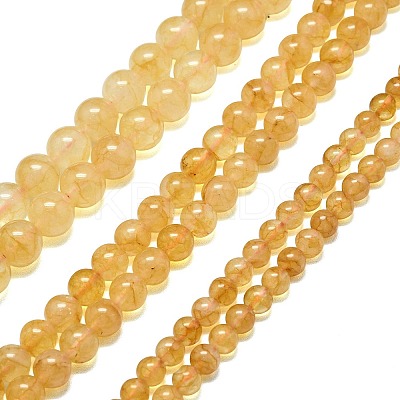 Natural Malaysia Jade Beads Strands G-L645-C01-6mm-15-1