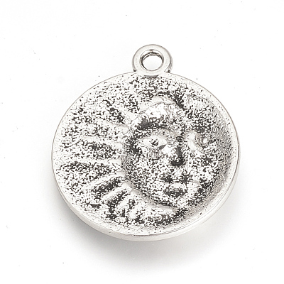 Tibetan Style Alloy Pendants X-TIBEP-Q064-116AS-RS-1