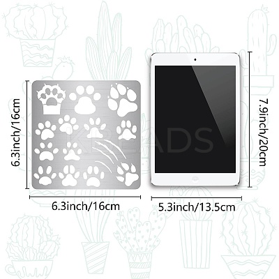 Stainless Steel Cutting Dies Stencils DIY-WH0238-150-1