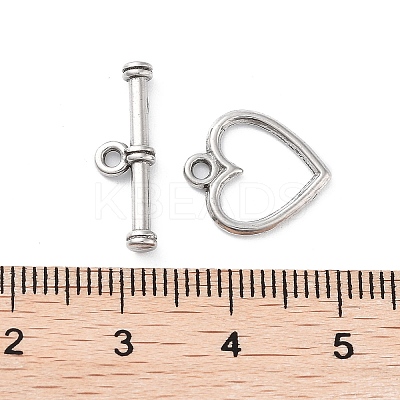 Non-Tarnish 304 Stainless Steel Toggle Clasps X-STAS-A092-08B-P-1