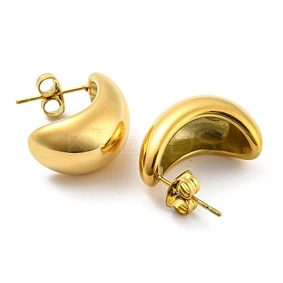 304 Stainless Steel Stud Earrings EJEW-M233-15G-1