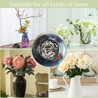 2Pcs 2 Colors Aluminium Alloy Flower Frogs for Arrangements AJEW-GF0008-85-1