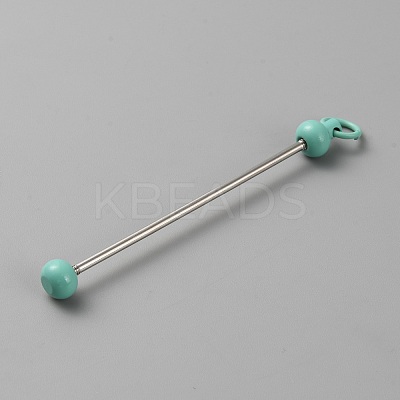Iron Bar Beadable Keychain for Jewelry Making DIY Crafts IFIN-SZC0005-01A-10-1