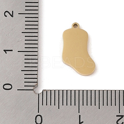 Christmas Theme Ion Plating(IP) 304 Stainless Steel Enamel Charms STAS-Z083-06G-05-1