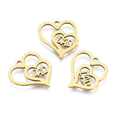 Ion Plating(IP) 201 Stainless Steel Pendants STAS-T044-280G-1