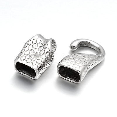 Tarnish Resistant Snake Head 304 Stainless Steel Hook and S-Hook Clasps Sets STAS-N076-03-1