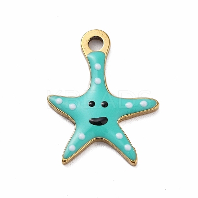 Ion Plating(IP) 201 Stainless Steel Charms STAS-A101-01C-04G-1