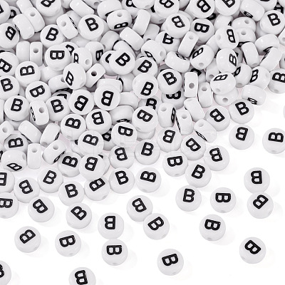 500Pcs Acrylic Beads SACR-TA0001-55B-1