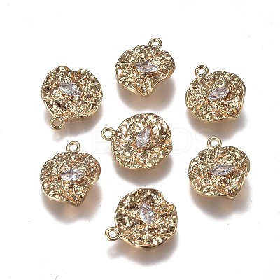 Brass Charms LS-ZIRC-I030-09G-1
