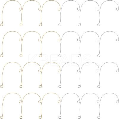 40Pcs 2 Colors 316 Stainless Steel Ear Cuff Findings STAS-UN0037-75-1