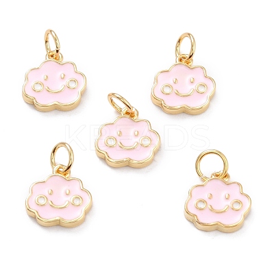 Real 18K Gold Plated Brass Charms KK-L206-007A-G-1