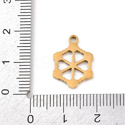 Christmas 304 Stainless Steel Enamel Pendants STAS-B116-03F-G-1