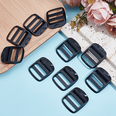 Zinc Alloy Ladder Lock Slider Buckles FIND-WH0366-012EB-1