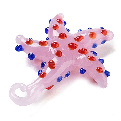 Handmade Lampwork Pendants LAMP-A004-05G-1