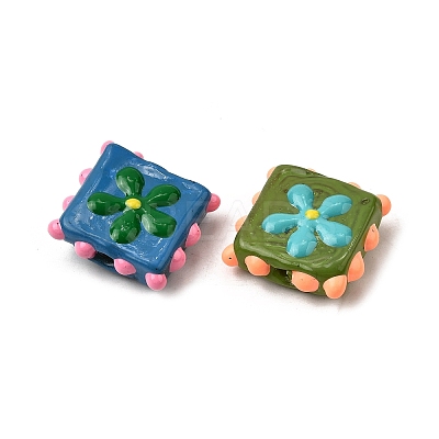 Handmade Lampwork Enamel Beads LAMP-S079-08-1