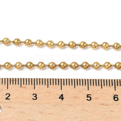 3MM 304 Stainless Steel Ball Chain Necklaces NJEW-D322-02G-1