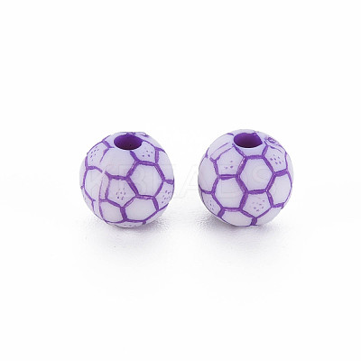 Craft Style Opaque Acrylic Beads MACR-T036-19-1