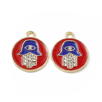 Alloy Crystal Rhinestone Pendants FIND-C019-17KCG-02-1